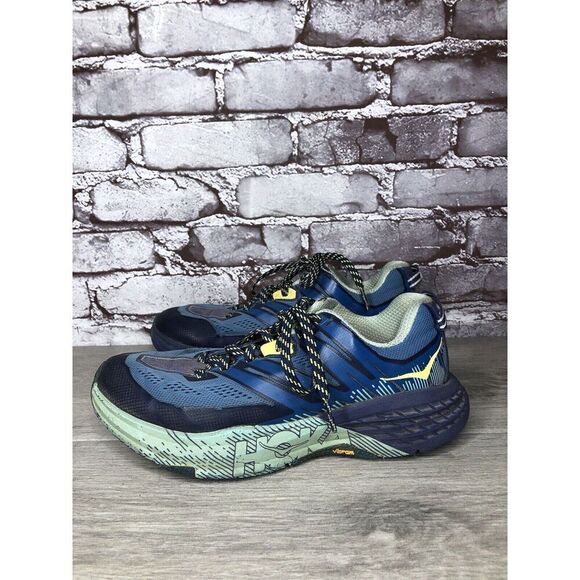 Hoka One One Speedgoat 3 Blue Synthetic Sneakers Shoes Women Sz 7M US/38 2/3EU - Picture 1 of 16
